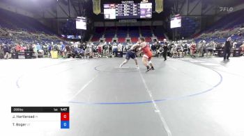 285 lbs Cons 8 #2 - James Hartleroad, Indiana vs Trayvn Boger, Utah