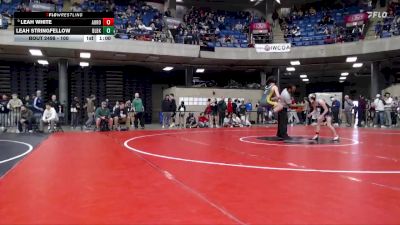 100 lbs Champ. Round 3 - Leah White, Unattached vs Leah Stringfellow, Unattached