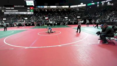 132 lbs Champ. Round 2 - Mason Joseph, PWCA vs Kade Link, MIA1