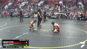 78 lbs Champ. Round 1 - Bryson Learn, Ares WC vs Kolten Spohn, Portland WC