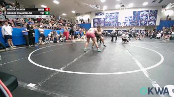 165 lbs Rr Rnd 2 - Kenzie Church, Skiatook Youth Wrestling vs Kinnlee Chancellor, Team Tulsa Wrestling Club