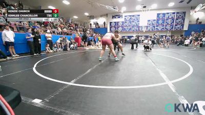 165 lbs Rr Rnd 2 - Kenzie Church, Skiatook Youth Wrestling vs Kinnlee Chancellor, Team Tulsa Wrestling Club