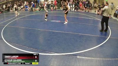 76 lbs Cons. Round 3 - Tawny LaRose, Cougars Wrestling vs Kynzlee Halgren, Iron County Wrestling Academy