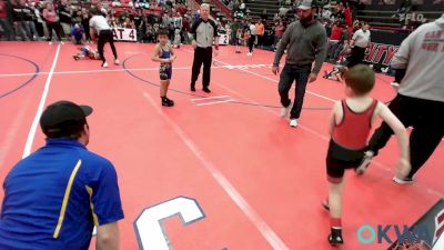 55 lbs Consolation - Asher Mumy, Barnsdall Youth Wrestling vs Kaycen Brown, Newkirk Takedown