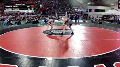 6A 150 lbs Champ. Round 1 - Jaxson Garrity, Owyhee vs Colton Tucker, Coeur D Alene