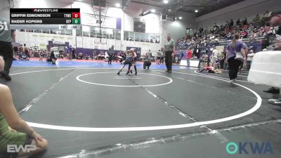 43 lbs 3rd Place - Griffin Edmondson, Team Tulsa Wrestling Club vs Raider Hopkins, Tulsa Blue T Panthers
