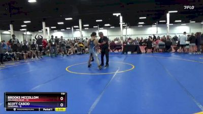 119 lbs 2nd Wrestleback (16 Team) - Diesel Pedersen, Oklahoma Blue vs Dierks Troegel, Louisiana