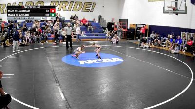 52-56 lbs Round 3 - Jack Fitzgerald, Kiski vs Maya Bhandari, SHWA