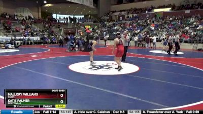 6A 140 lbs Semifinal - Katie Palmer, Fayetteville vs Mallory Williams, Cabot