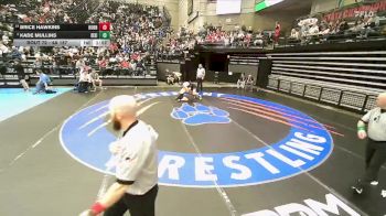 4A 157 lbs Champ. Round 1 - Brice Hawkins, Hurricane vs Kade Mullins, Dixie