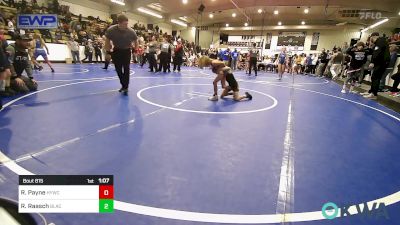 52-55 lbs Semifinal - Roman Payne, Hilldale Youth Wrestling Club vs River Raasch, Black Fox Wrestling Club