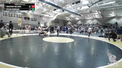 142 lbs Cons. Round 2 - Ethan Serrano, Thomas Jefferson vs Grayson Sellers, Sylvan