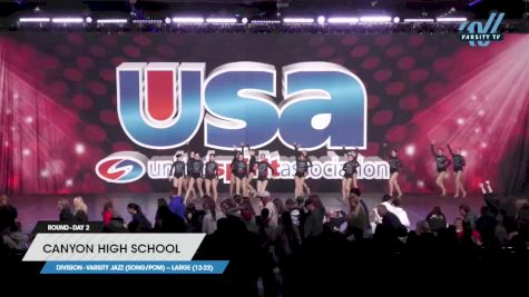 Canyon High School - Varsity Jazz (Song/Pom) -- Large (12-23) [2023 Varsity Jazz (Song/Pom) -- Large (12-23) Day 2] 2023 USA Spirit & Junior Nationals/Collegiate Championships