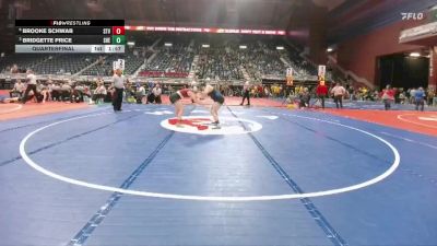 170 lbs Quarterfinal - Bridgette Price, Sheridan vs Brooke Schwab, Star Valley