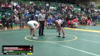 215 lbs Champ. Round 1 - Josiah Neumeyer, CUYAHOGA VALLEY CHRISTIAN ACADEMY vs Cass Chiesa, DELTA