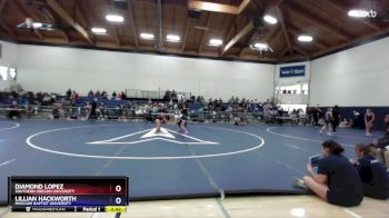 103 lbs Round 3 - Diamond Lopez, Southern Oregon University vs Lillian Hackworth, Missouri Baptist University