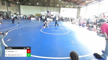 76-80 lbs Semifinal - Hudson Moseley, R.A.W. vs Maverick Montgomery (76), Skiatook Youth Wrestling 2022-23