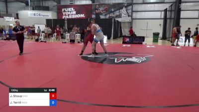 130 kg Round Of 16 - Joseph Shoup, Ohio vs Joshua Terrill, Michigan