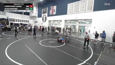 106 lbs Champ. Round 1 - Christopher Cardiel, Rancho Bernardo Wrestling Club vs Elijah Martinez, Canyon Springs High School Wre