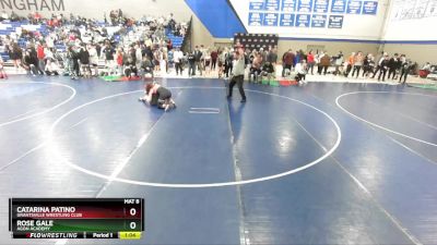 140 lbs Cons. Semi - Catarina Patino, Grantsville Wrestling Club vs Rose Gale, Agon Academy