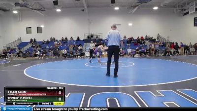 125 lbs 1st Place Match - Tommy Russell, Millikin University vs Tyler Klein, University Of Wisconsin-Whitewater