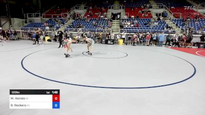 120 lbs Rnd Of 64 - Mason Haines, MI vs Bryson Rockers, KS