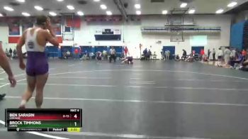 174 lbs Quarterfinal - Brock Timmons, Loras vs Ben Sarasin, Chicago
