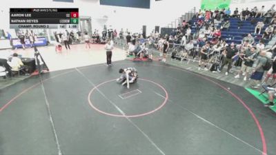 157 lbs Champ. Round 2 - Aaron Lee, Centennial Corona vs Nathan Reyes, La Costa Canyon High School Wr