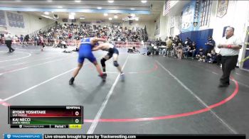 145 lbs Semifinal - Ryder Yoshitake, San Marino vs Kai Necci, Santa Monica