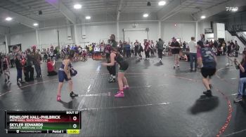 115 lbs Round 4 - Penelope Hall-Philbrick, White Knoll Youth Wrestling vs Skyler Edwards, Grizzlies Wrestling Club