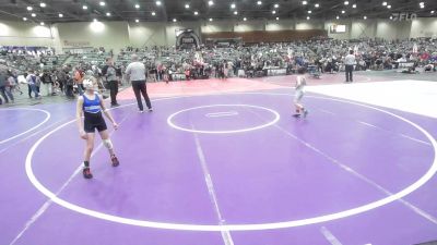 62 lbs Quarterfinal - Dalyn Morgan, Small Town Grims vs Hayzon Walker, Stallions WC