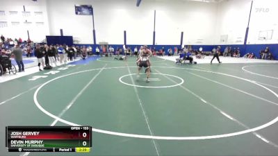 133 lbs Quarterfinal - Devin Murphy, University Of Dubuque vs Josh Gervey, Wartburg