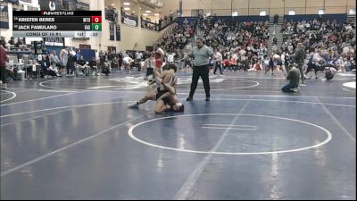 127 lbs Consi Of 16 #1 - Kristen Beres, Mt. Olive vs Jack Famularo, Easton