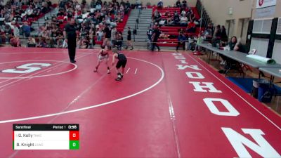 49 lbs Semifinal - Gunner Kelly, Team Aggression Wrestling Club vs Brayden Knight, Lake Stevens Wrestling Club