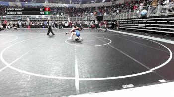 120 lbs Quarterfinal - Corey Knight, Mat Rat WC vs Landon Ries, Premier
