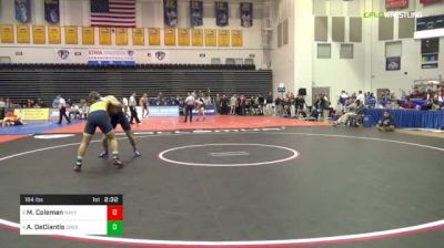 184 lbs Consolation - Michael Coleman, Navy vs Alex DeCiantis, Drexel