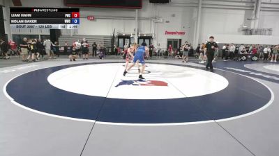 126 lbs Champ. Rd Of 64 - Liam Hahn, Pioneer Wrestling Club vs Nolan Baker, Whiteland Wrestling Club