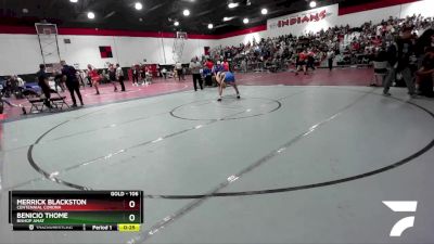 106 lbs Cons. Round 2 - Merrick Blackston, Centennial Corona vs Benicio Thome, Bishop Amat