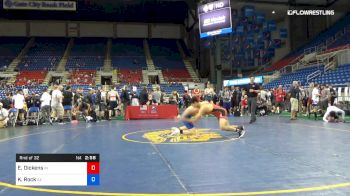 160 lbs Rnd Of 32 - Eli Dickens, Indiana vs Keller Rock, Arizona