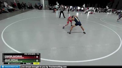 113 lbs Champ. Round 1 - Adam Ostoja, Team Idaho Wrestling Club vs Cooper Mathews, Black Fox Wrestling Academy