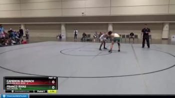 155 lbs Round 5 (6 Team) - Cameron Glowach, Backyard Boyz Blue vs Franco Rivas, Wellington