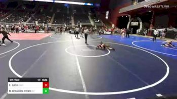 63 lbs 5th Place - Elijah Leon, Rawtown Elite vs Brody Urquides Swann, 307 Wrestling