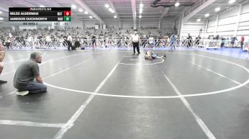 65 lbs Rr Rnd 2 - Miles Alderman, Mat Warriors PWC vs Jameson Duckworth, Ragin Raisins Fredonia ES