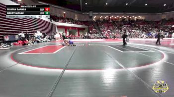 126 lbs Quarterfinals (8 Team) - Tristan Barnes, SULPHUR vs Brody McNac, BRISTOW