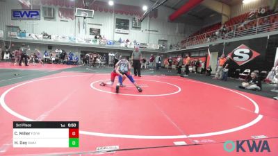 70-76 lbs 3rd Place - Caden Miller, Fort Gibson Youth Wrestling vs Haoyu Day, Spartan Wrestling Fort Smith