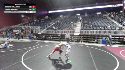 98 lbs 3rd Place - Jordan Williams, Black Fox Wrestling Academy vs Creed Herder, Elbert County Wranglers