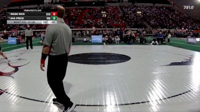 G 138 lbs 5th Place Match - Jesse Rice, Clearwater Valley vs Ava Price, Thunder Ridge