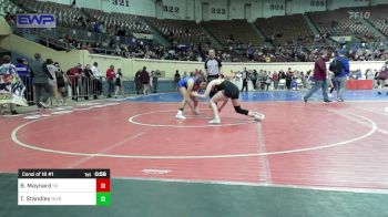 130 lbs Consi Of 16 #1 - Baylin Maynard, Sand Springs HS vs Teagan Standley, Bixby JH Girls