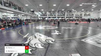 132 lbs Quarterfinal - Braxton Ferro, North Attleborough vs Austin Monteiro, Minnechaug