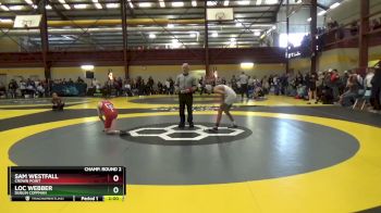 106 lbs Champ. Round 2 - Loc Webber, Dublin Coffman vs Sam Westfall, Crown Point